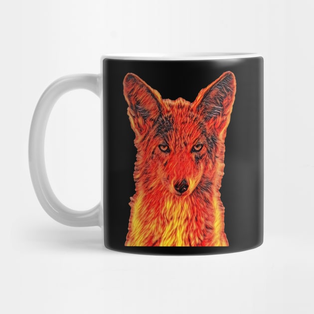 Flaming Hot Coyote by monetcourt310